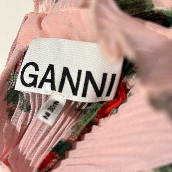 Ganni pink floral print blouse - size M (DK36/US6) - Picture 4 of 4